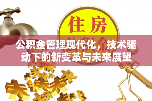耀州公积金管理现代化，技术驱动下的新变革与未来展望