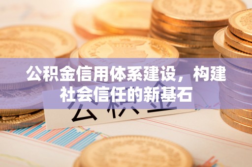 耀州公积金信用体系建设，构建社会信任的新基石