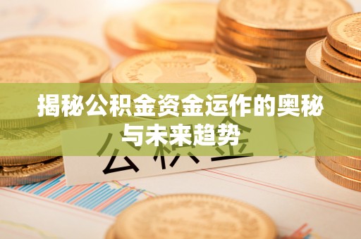 耀州揭秘公积金资金运作的奥秘与未来趋势